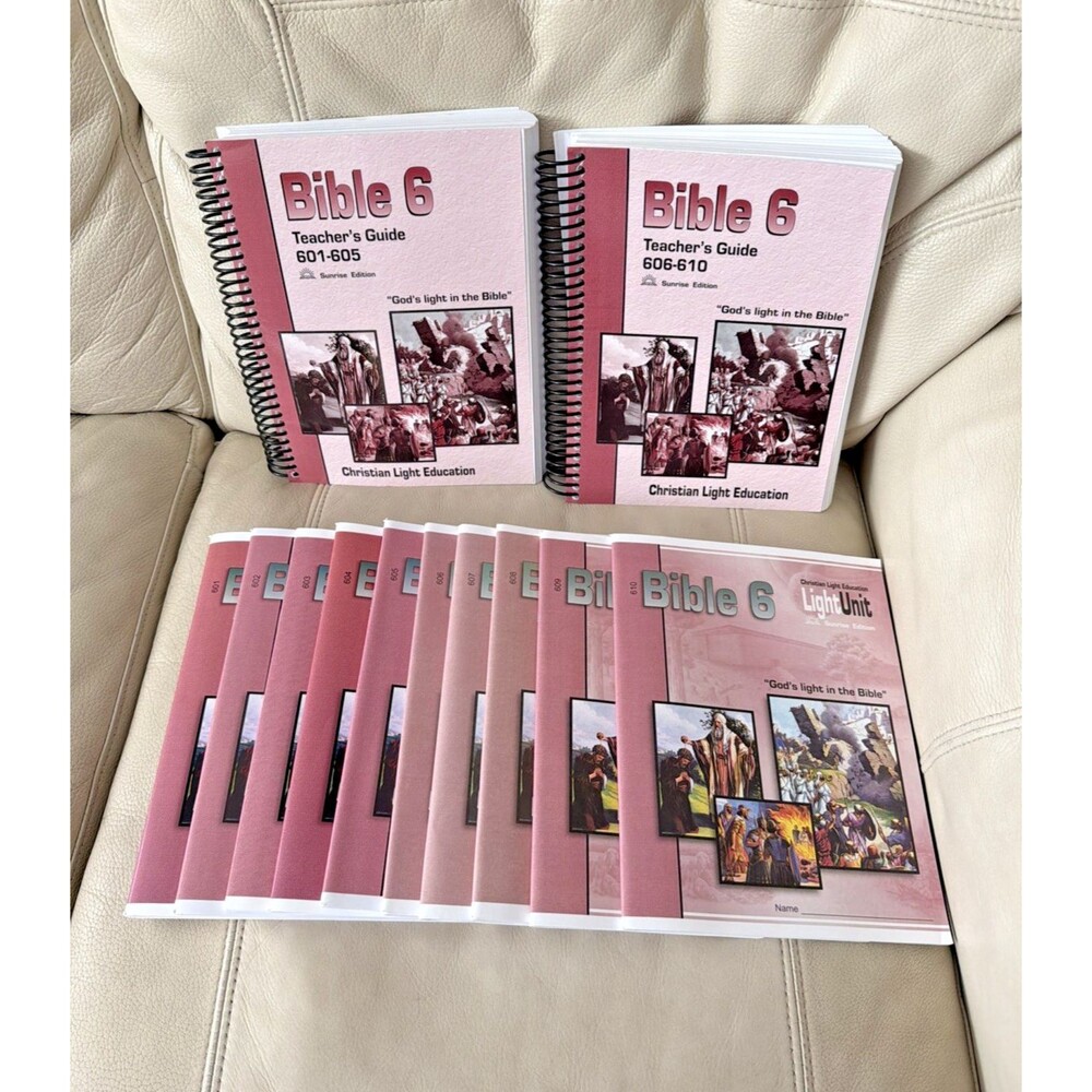 Christian Light Education Bible 600 Light Units and Teacher's Guide Set 6th